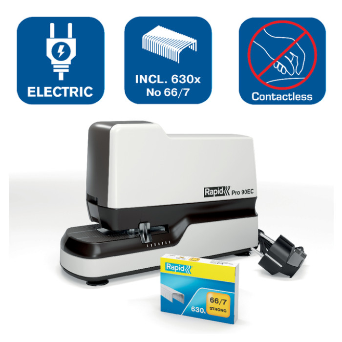Nietmachine Rapid Pro 90EC elektrisch contactloos 50 vel