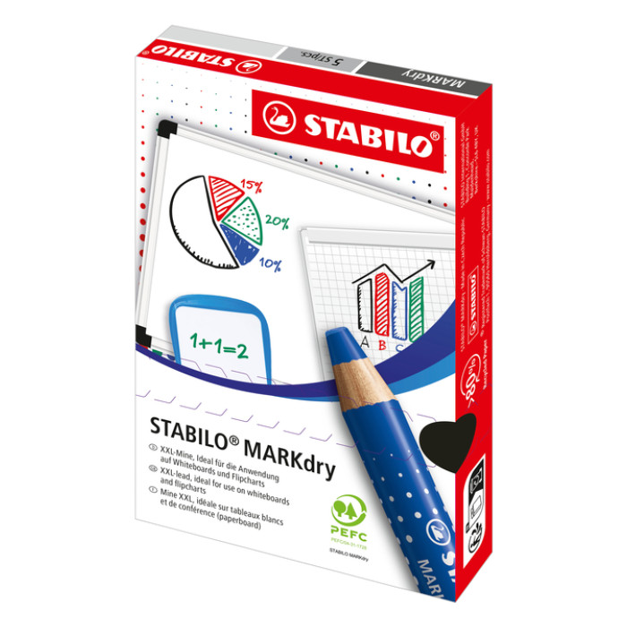 Whiteboardpotlood STABILO MARKdry 648/41  blauw