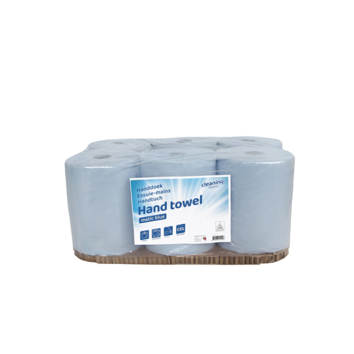Handdoekrol Cleaninq H1 Matic 2-laags 6x150m blauw