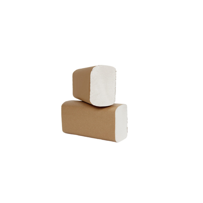 Handdoek Cleaninq H2 i-vouw 2-laags 205x240mm 25x150 vel wit