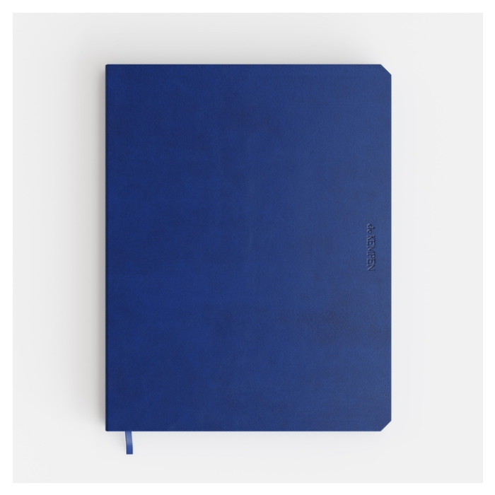 Notitieboek de KEMPEN Blue Note 171x220mm blanco 192 pag 90gr blauw