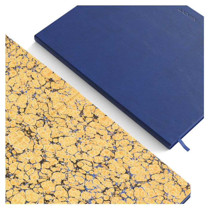 Notitieboek de KEMPEN Blue Note 110x160mm blanco 160 pag 90gr blauw