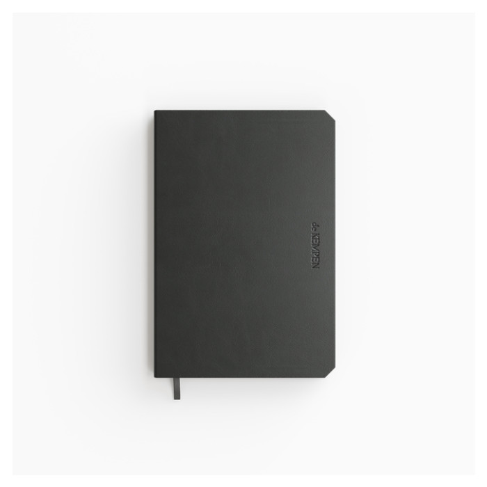 Notitieboek de KEMPEN Ashblack 110x160mm blanco 160 pag 90gr zwart