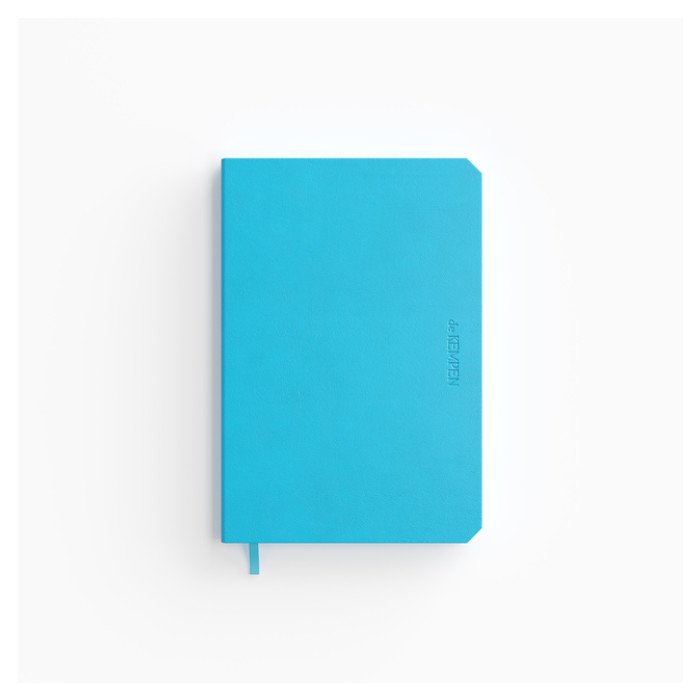 Notitieboek de KEMPEN Limitless 110x160mm blanco 160 pag 90gr felblauw