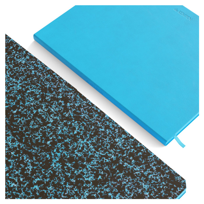 Notitieboek de KEMPEN Limitless 171x220mm blanco 192 pag 90gr felblauw