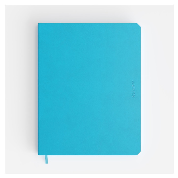 Notitieboek de KEMPEN Limitless 171x220mm lijn 192 pag 90gr felblauw