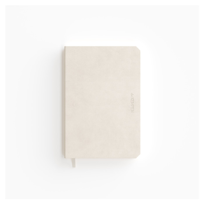 Notitieboek de KEMPEN Cotton Vanilla 110x160mm lijn 160 pag 90gr wit