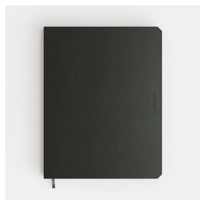 Notitieboek de KEMPEN Silence 171x220mm lijn 192 pag 90gr donkerblauw