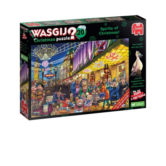 Puzzel Wasgij Christmas 20 - De Geesten van de Kerstmis! 2x1000st (1 puzzle for free)