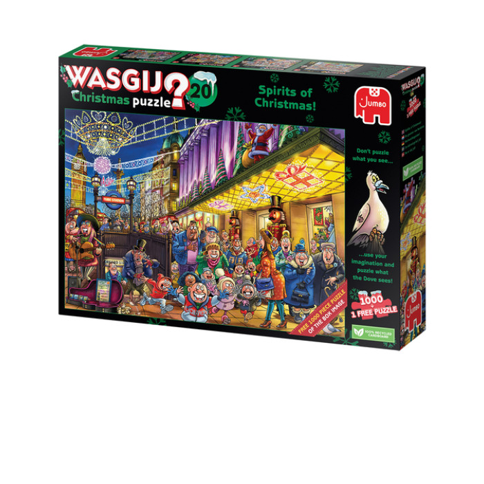 Puzzel Wasgij Christmas 20 - De Geesten van de Kerstmis! 2x1000st (1 puzzle for free)