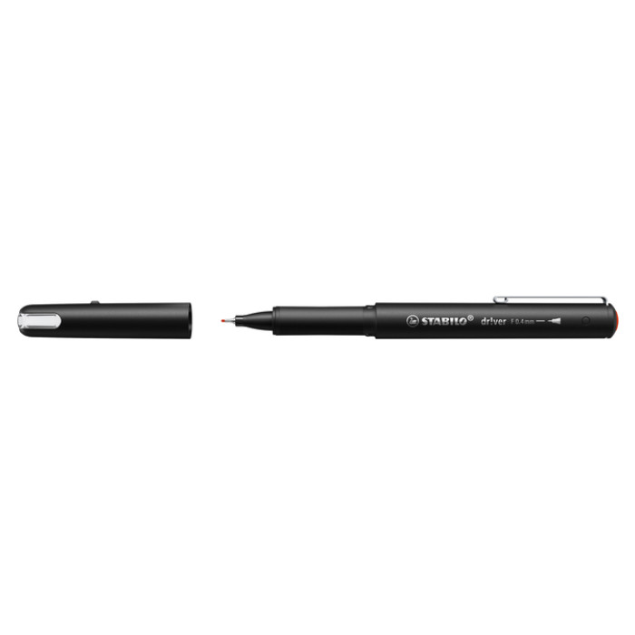 Fineliner STABILO dr!ver fijn rood