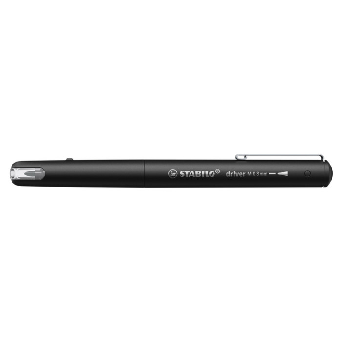 Fineliner STABILO dr!ver medium zwart