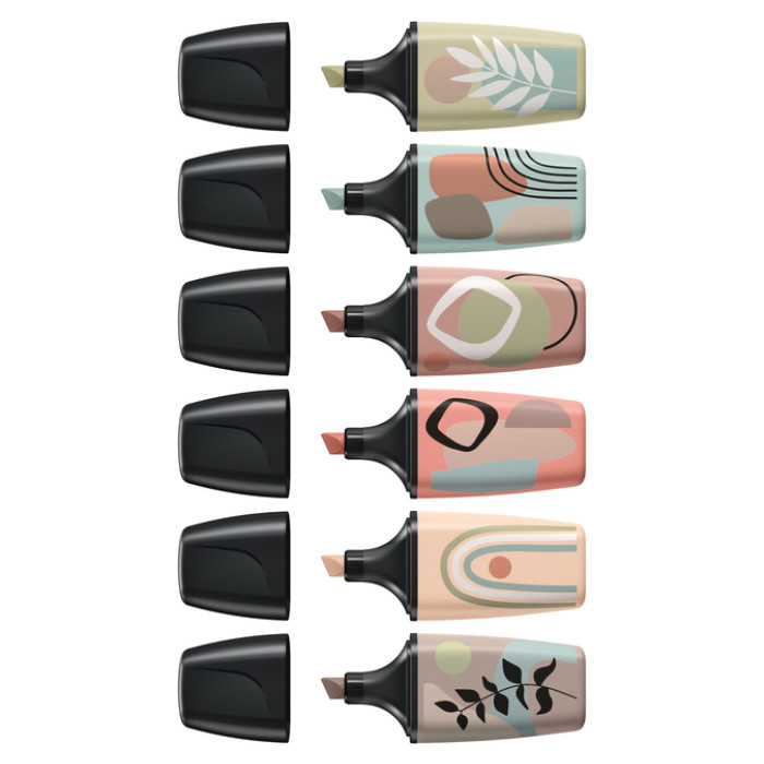 Markeerstift STABILO BOSS naturevibes assorti mini 6 stuks