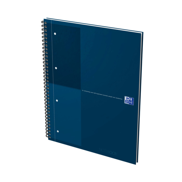 Spiraalblok Oxford International Notebook A4+ lijn petrol blauw