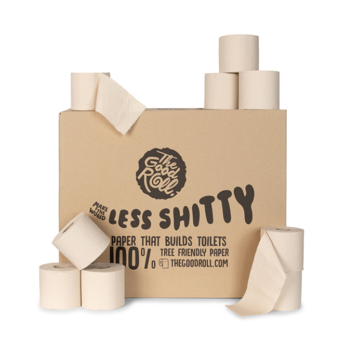 Toiletpapier The Good Roll The Panda Edition Naked bamboe 2-laags 24x300 vel naturel