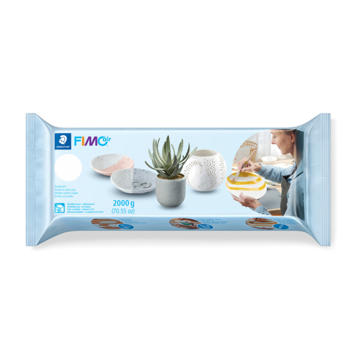 Boetseerklei Staedtler Fimo air 8102 2000 gram wit
