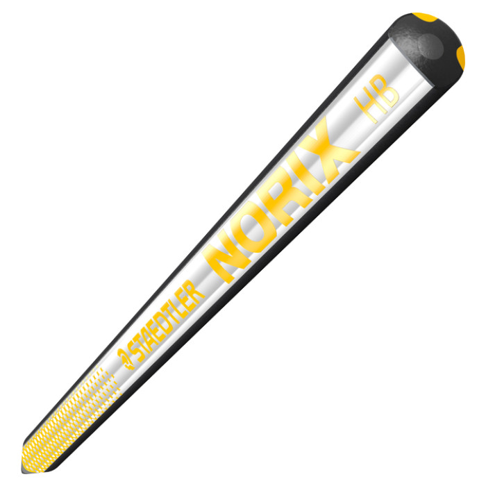 Potlood Staedtler Norix HB zwart-geel blister à 2 stuks