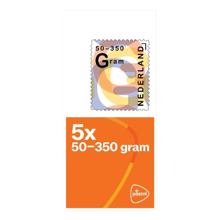 Postzegel Nederland 50-350 gram 5 per vel