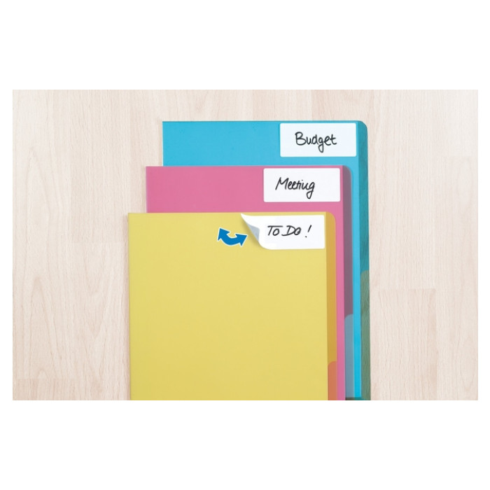 Etiket HERMA 10618 52x82mm verwijderbaar wit 96 stuks