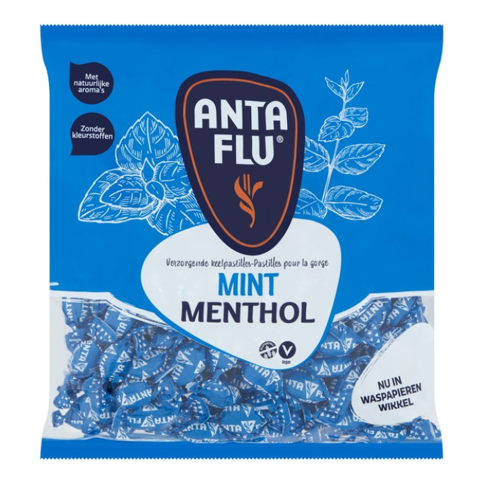 Keelpastilles Anta Flu mint zak 1 kilogram