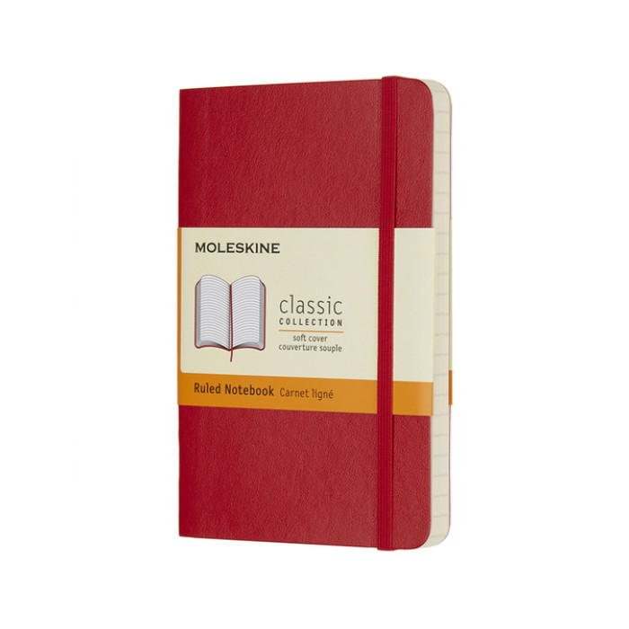 notitieboek A6 Moleskine SC rood