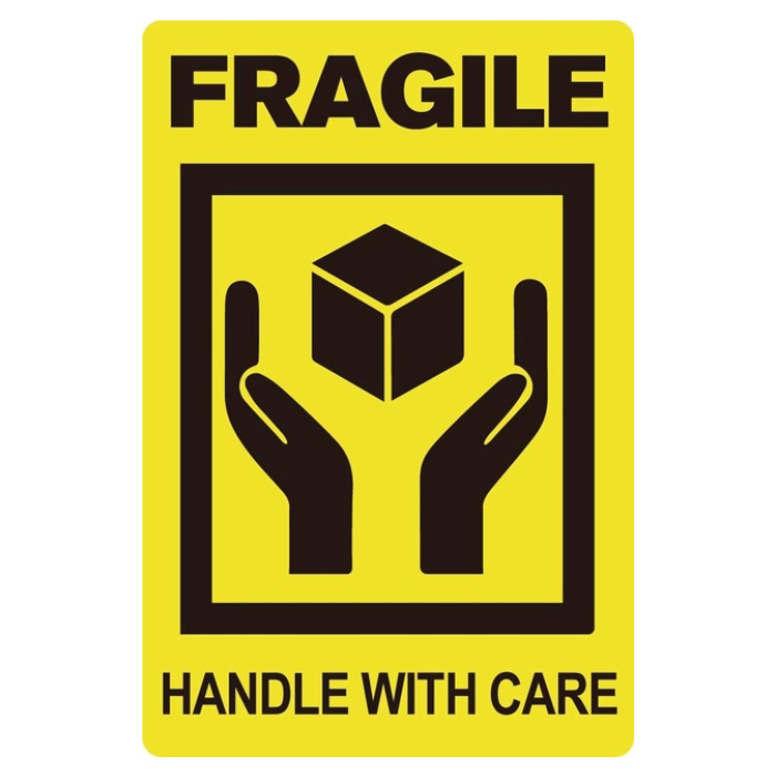 Waarschuwingsetiket IEZZY fragile handle with care 50,8mmx76,2mm 200 stuks
