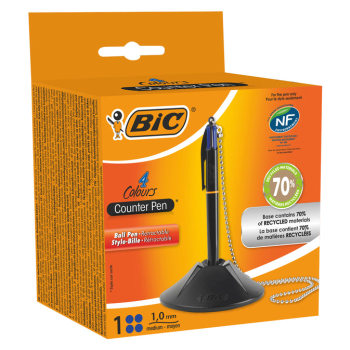 Baliebalpen Bic met ketting medium zwart
