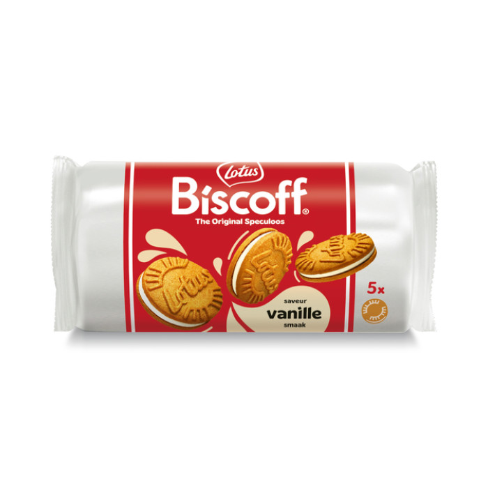 Koekjes Lotus Biscoff speculoos sandwich vanille 5 stuks