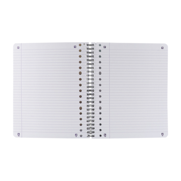 Collegeblok Oxford School A5+ lijn 17gaats 160pag 80gr assorti 3 stuks