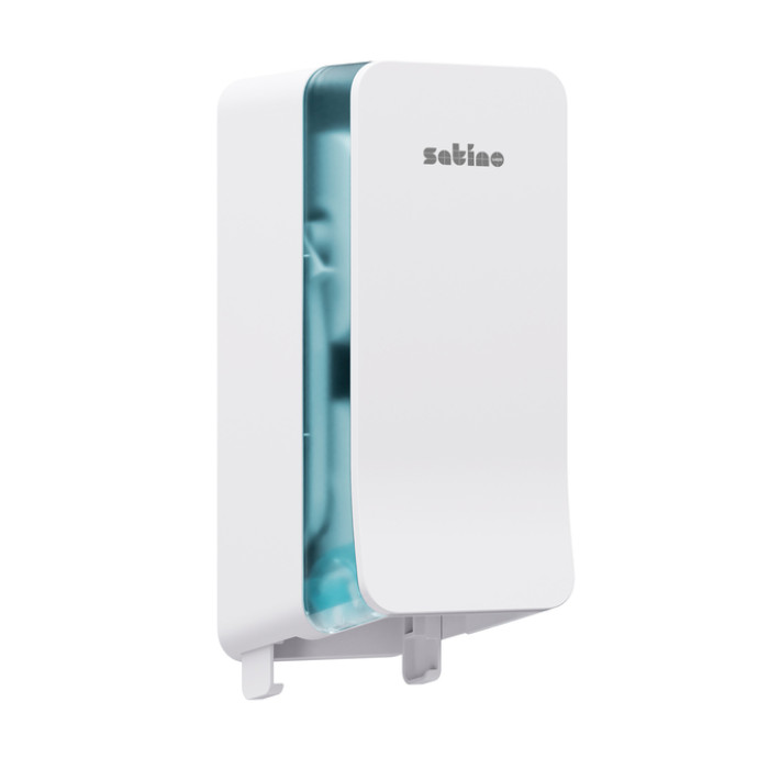 Toiletpapierdispenser Satino JT3 Hyginity systeemrol duo wit 333422