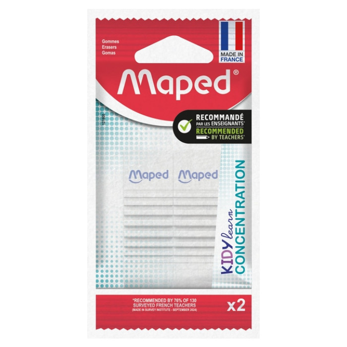 Gum Maped Kidy Learn Concentration set à 2 stuks wit