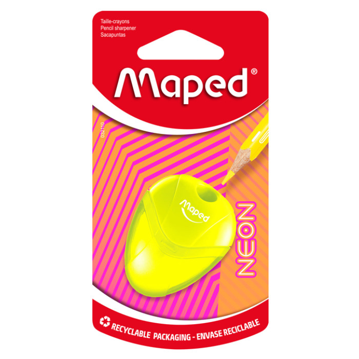 Puntenslijper Maped Neon Igloo 1-gaats assorti