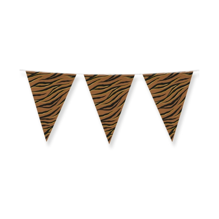 Party Flags foil Tiger Safari