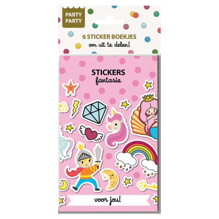 Party Party 6 Sticker boekjes - Fantasie Interstat