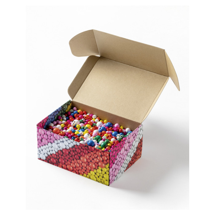 Houten kralen Folia 1000 gram assorti