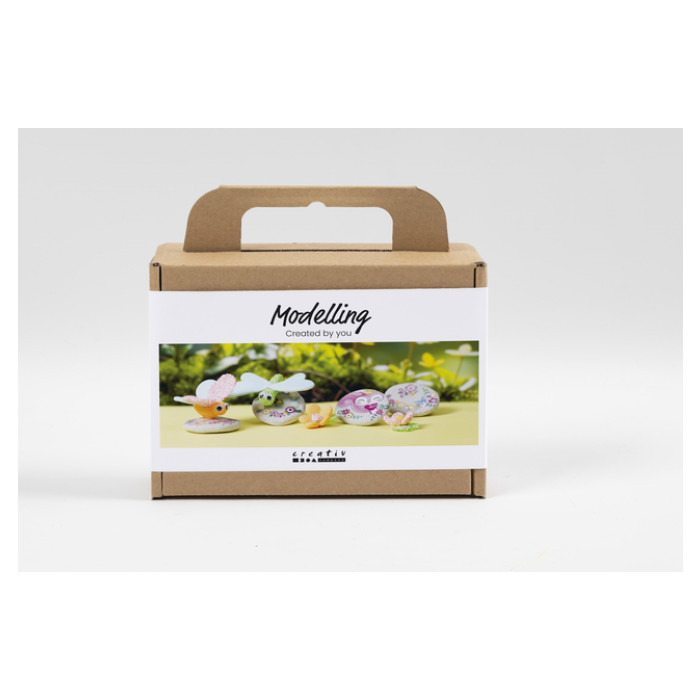 Mini Hobbyset Creativ Company boetseren steen met insect