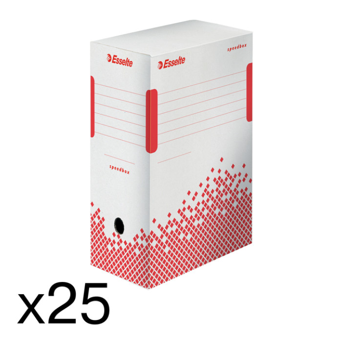 Archiefdoos Esselte Speedbox 150x250x350mm wit