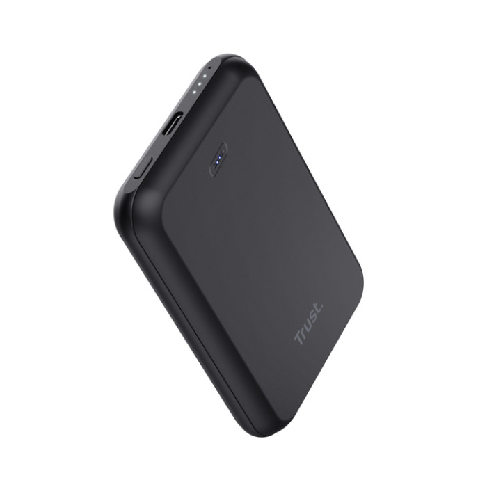 Powerbank Trust Magnetic draadloos 5000MAH zwart
