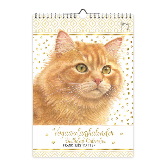 Verjaardagskalender Franciens Katten "Jeroen" A4