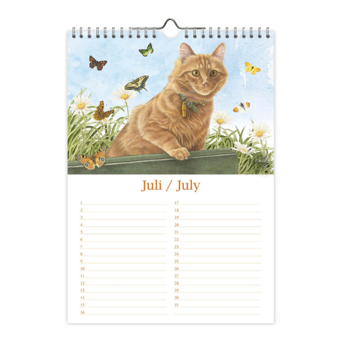 Verjaardagskalender Franciens Katten "Jeroen" A4