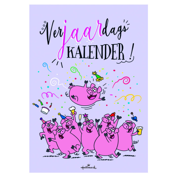 Verjaardagskalender kort Leo Immerzeel 21x30cm