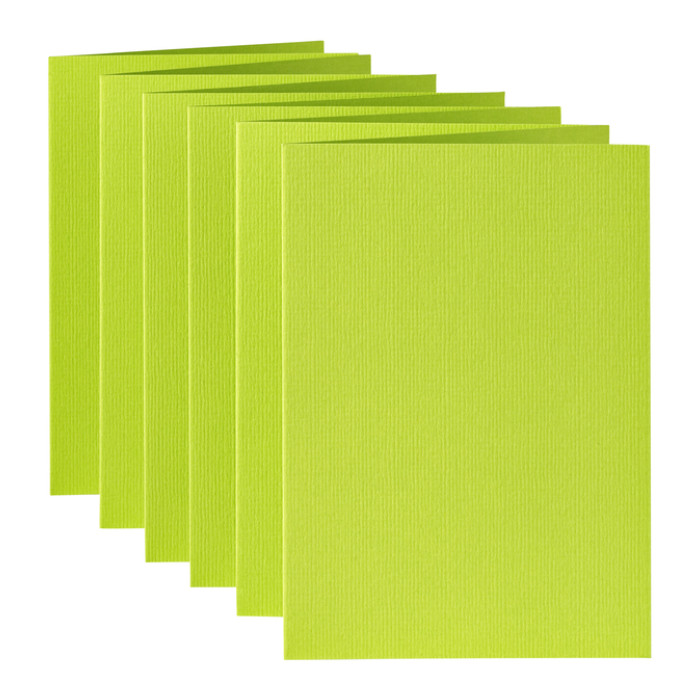 Correspondentiekaart Papicolor dubbel 105x148mm appelgroen pak à 6 stuks