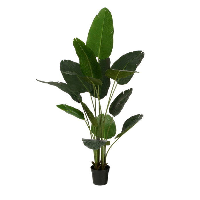 Kunstplant Mica Bananen boom in plastic pot 180x30cm