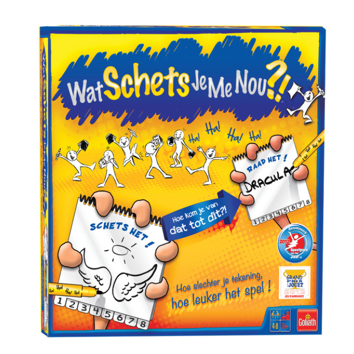 Spel Wat schets je me nou?! 6 spelers