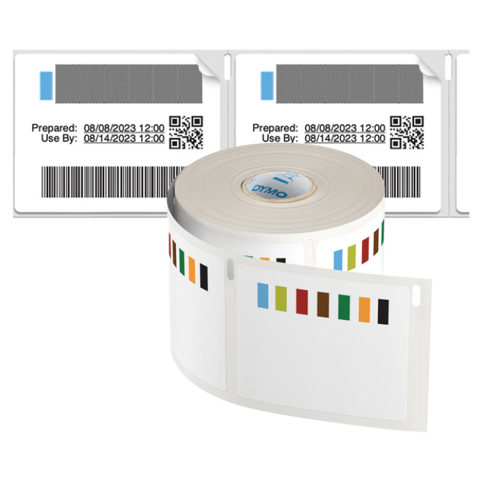 Etiket Dymo LabelWriter voedselhoudbaarheid 54x70mm 1 rol á 400 etiketten wit