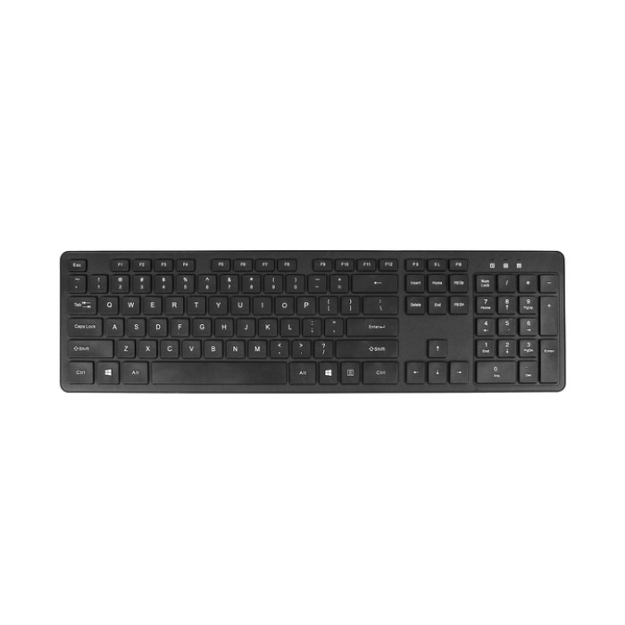 Toetsenbord Quantore QWERTY draadloos USB-A adapter zwart