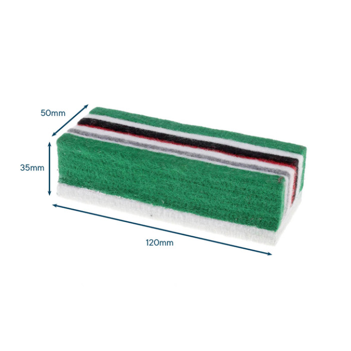 Krijtbordwisser vilt Europel 120x50x35 mm