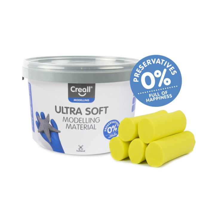 Klei Creall Play-it Ultra Soft helder geel 1100 gram