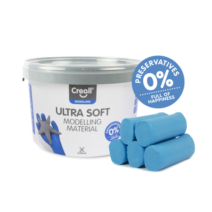 Klei Creall Play-it Ultra Soft helder blauw 1100 gram