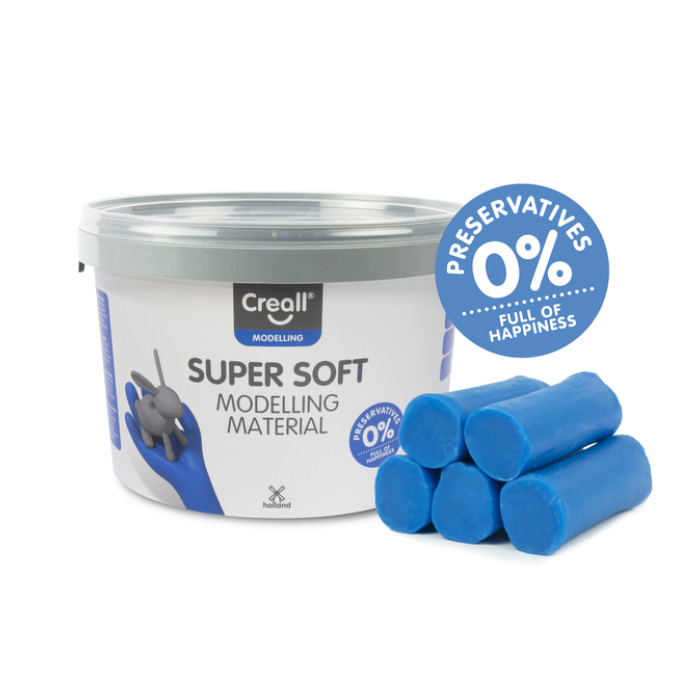 Klei Creall supersoft blauw 1750gram